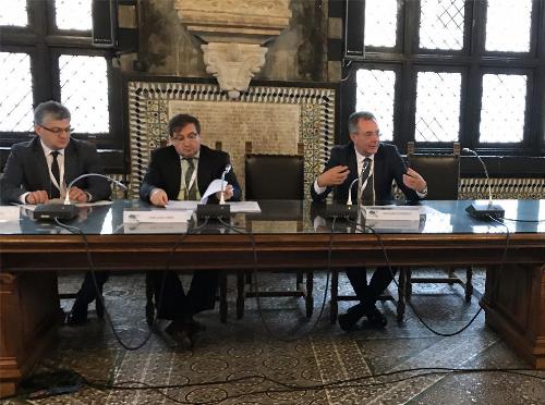 L'intervento dell'assessore regionale Graziano Pizzimenti al Forum di Esusalp a Genova